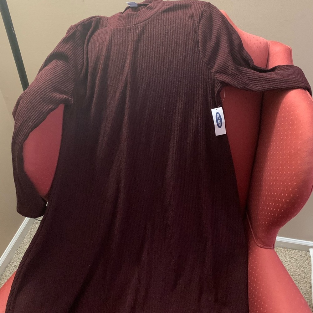Old Navy, new w/tags. Burgundy mini dress